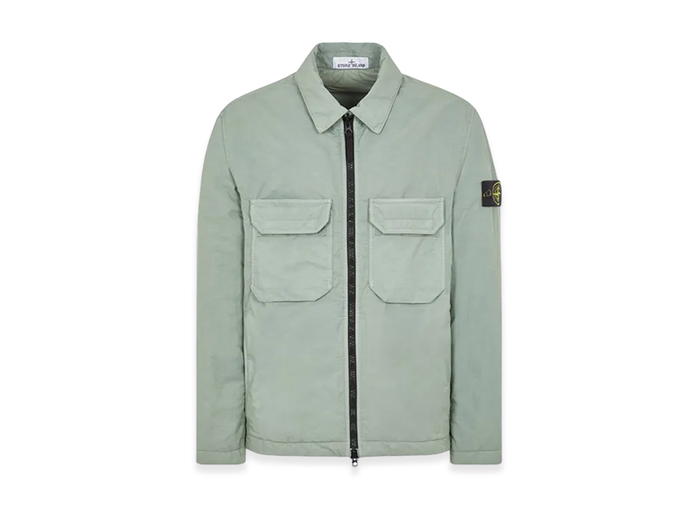 Stone Island Q0721 Opaque Nylon Twill with Primaloft-TC Shirt Jacket - 23FW "Sage Green"
