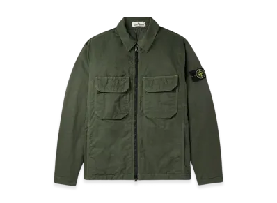 Stone Island Q0721 Opaque Nylon Twill with Primaloft-TC Shirt Jacket - 23FW "Olive Green"