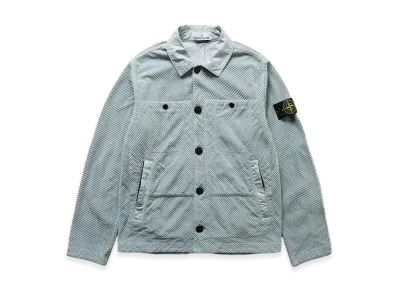 Stone Island Q0411 Corduroy 400 Light Weight Jacket - 22FW "Light Grey"