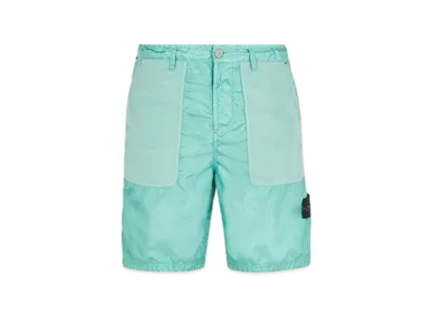 Stone Island L1932 Polyester Tela with David Light-TC Comfort Fit Bermuda Shorts - 24SS "Light Green"