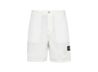 Stone Island L1932 Polyester Tela with David Light-TC Comfort Fit Bermuda Shorts - 24SS "White"
