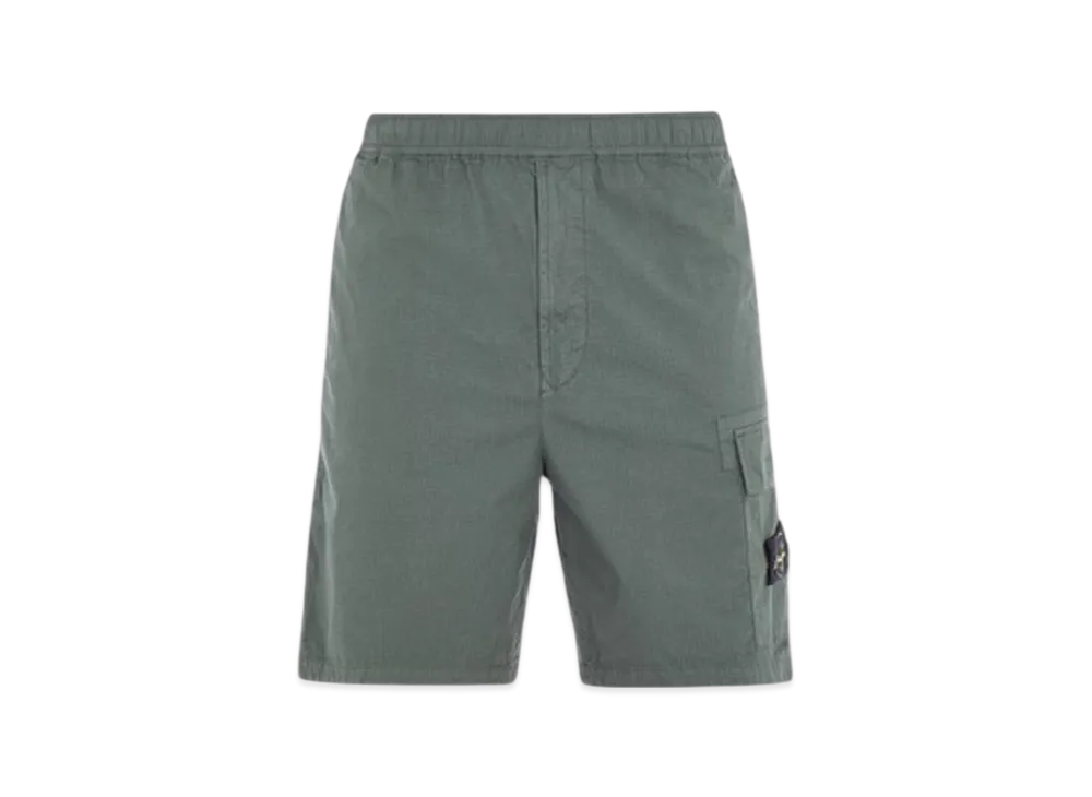 Stone Island L1811 Comfort Fit Cargo Bermuda Shorts - 24SS "Musk Green"
