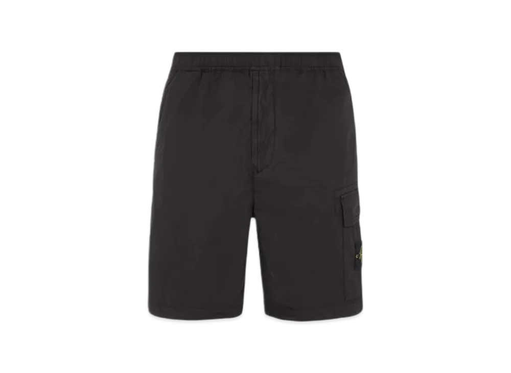 Stone Island L1803 Comfort Fit Cargo Bermuda Shorts - 24SS "Black"