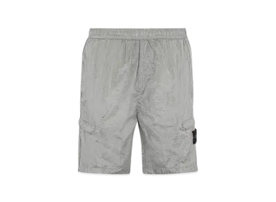 Stone Island L1721 Nylon Metal Garment Dyed Bermuda Shorts - 22SS "Ice"