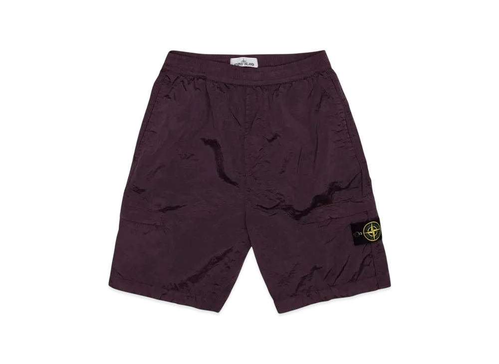 Stone Island L1721 Nylon Metal Garment Dyed Bermuda Shorts - 22SS "Dark Burgundy"