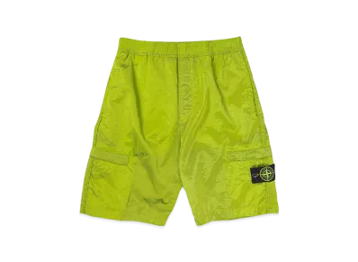 Stone Island L1721 Nylon Metal Garment Dyed Bermuda Shorts - 22SS "Lemon"
