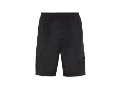 Stone Island L1721 Nylon Metal Garment Dyed Bermuda Shorts - 22SS "Black"