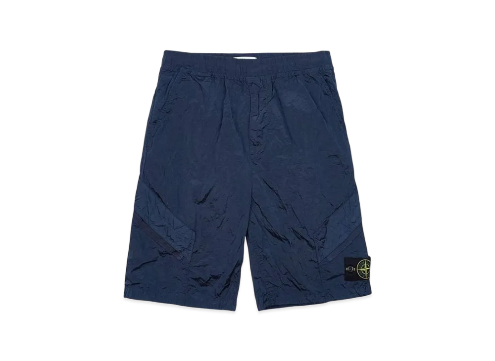 Stone Island L1719 Nylon Metal in Econyl Regenerated Nylon Comfort Fit Bermuda Shorts - 24SS "Navy"