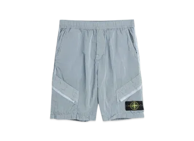 Stone Island L1719 Nylon Metal in Econyl Regenerated Nylon Comfort Fit Bermuda Shorts - 24SS "Sky Blue"
