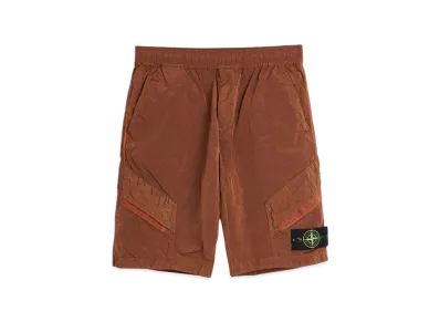 Stone Island L1719 Nylon Metal in Econyl Regenerated Nylon Comfort Fit Bermuda Shorts - 24SS "Rust"