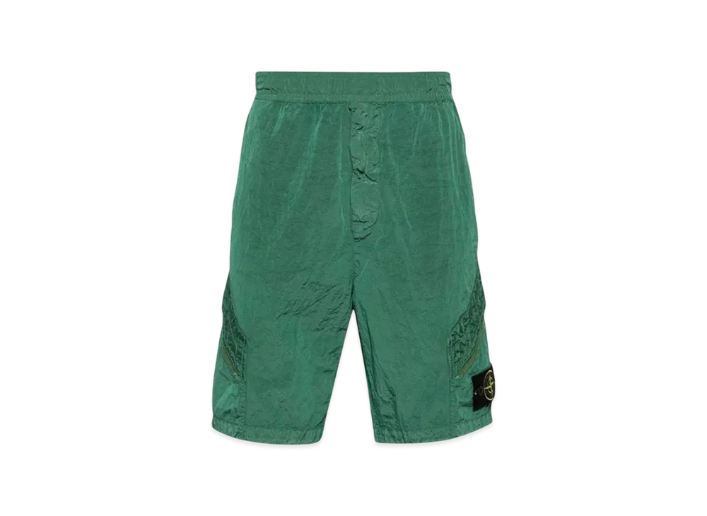 Stone Island L1719 Nylon Metal in Econyl Regenerated Nylon Comfort Fit Bermuda Shorts - 24SS "Light Green"