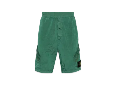 Stone Island L1719 Nylon Metal in Econyl Regenerated Nylon Comfort Fit Bermuda Shorts - 24SS "Light Green"