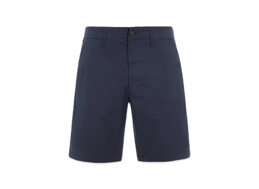 Stone Island L1510 Supima Cotton Twill Stretch-TC Chino Bermuda Regular Fit - 24SS "Blue"