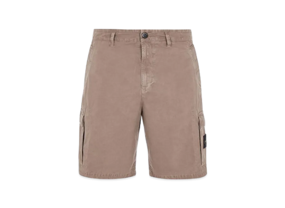 Stone Island L14WA Old Treatment Loose Fit Bermuda Shorts - 24SS "Dove Grey"