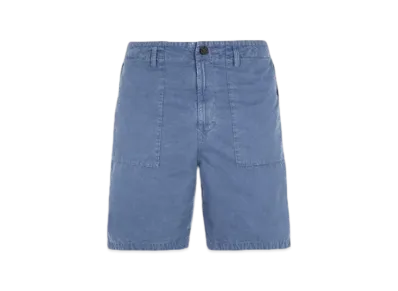 Stone Island L13WA Old Treatment Comfort Fit Bermuda Shorts - 24SS "Avio Blue"
