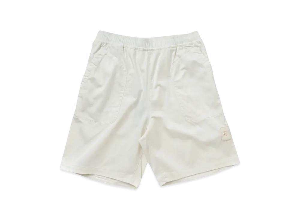 Stone Island L13F2 Ghost Piece Stretch Cotton Lyocell Garment Dyed Bermuda Shorts - 22SS "Off White"