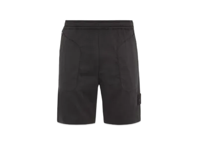 Stone Island L13F2 Ghost Piece Stretch Cotton Lyocell Garment Dyed Bermuda Shorts - 22SS "Black"