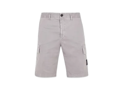 Stone Island L1204 Old Treatment Slim Fit Cargo Bermuda Shorts - 24SS "Dust Grey"