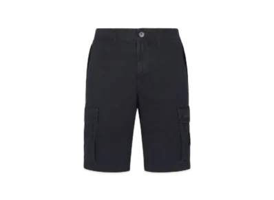 Stone Island L11WA Brushed Cotton Canvas Garment Dyed Bermuda Shorts - 23SS "Navy Blue"