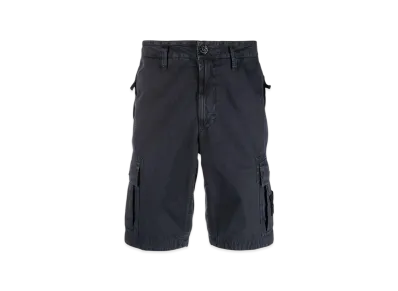 Stone Island L11WA Brushed Cotton Canvas Garment Dyed Bermuda Shorts - 22SS "Navy Blue"