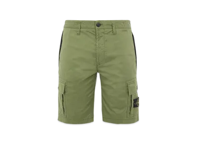 Stone Island L1119 Cotton Twill Bermuda Cargo Shorts - 22SS "Olive Green"