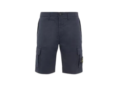 Stone Island L1119 Cotton Twill Bermuda Cargo Shorts - 22SS "Navy Blue"