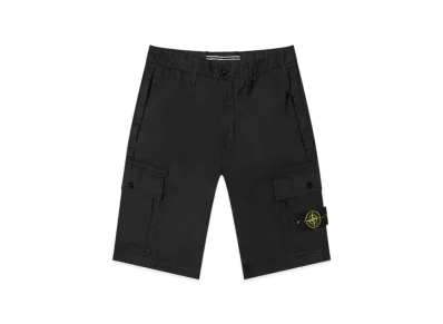 Stone Island L1119 Cotton Twill Bermuda Cargo Shorts - 22SS "Black"