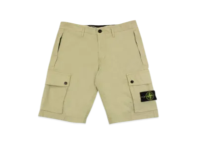 Stone Island L1110 Supima Cotton Cargo Bermuda Shorts - 24SS "Sand"