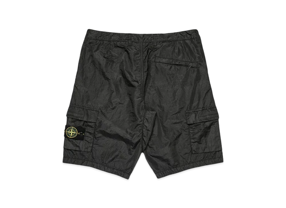Stone Island L1029 Seersucker Cargo Bermuda Shorts - 20SS "Pewter Grey"