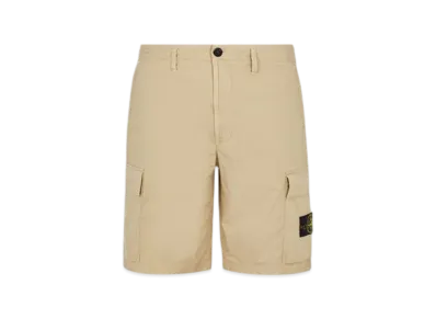 Stone Island L0803 Stretch Cotton Tela Paracadute Garment Dyed Cargo Bermuda Shorts - 22SS "Beige"