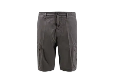 Stone Island L0803 Stretch Cotton Canvas Garment Dyed Cargo Bermuda Shorts - 24SS "Dark Grey"