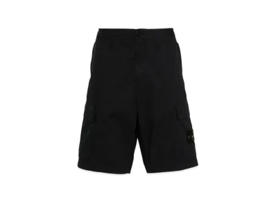 Stone Island L0803 Stretch Cotton Canvas Garment Dyed Cargo Bermuda Shorts - 24SS "Navy Blue"