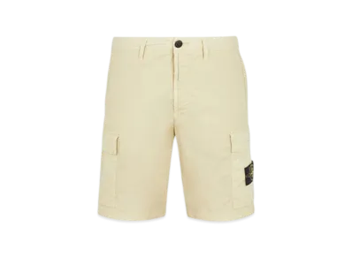 Stone Island L0803 Regular Fit Cargo Bermuda Shorts - 24SS "Ecru"