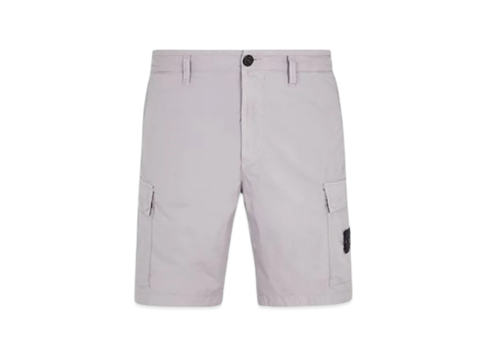 Stone Island L0803 Regular Fit Cargo Bermuda Shorts - 24SS "Dust Grey"