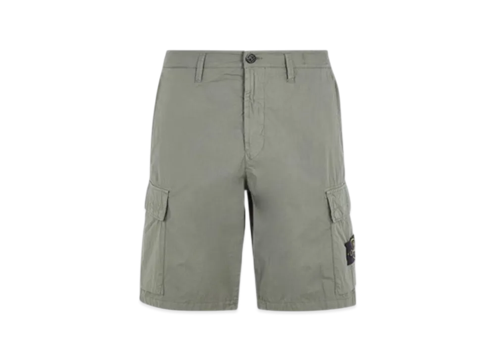 Stone Island L0803 Regular Fit Cargo Bermuda Shorts - 24SS "Musk Green"