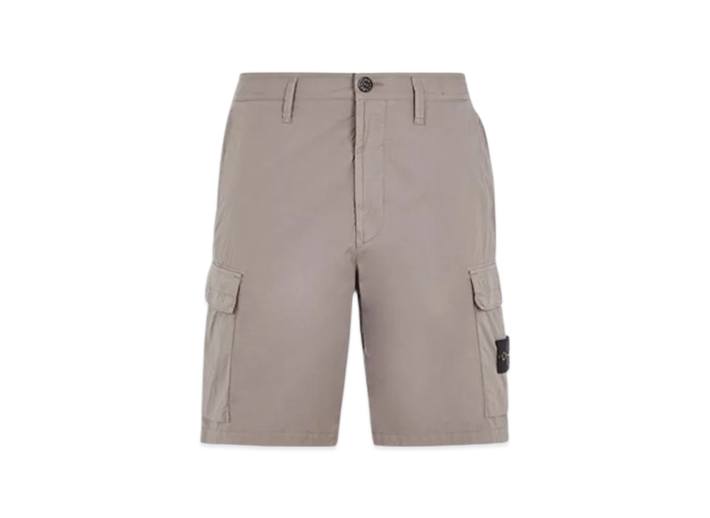 Stone Island L0803 Regular Fit Cargo Bermuda Shorts - 24SS "Dove Grey"