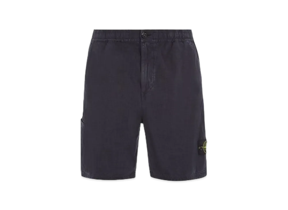 Stone Island L0530 Lino Nylon Tela-TC Comfort Fit Bermuda Shorts - 24SS "Blue"