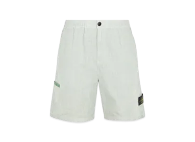 Stone Island L0530 Lino Nylon Tela-TC Comfort Fit Bermuda Shorts - 24SS "Light Green"