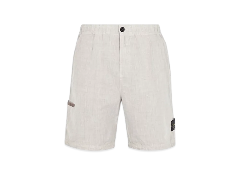 Stone Island L0530 Lino Nylon Tela-TC Comfort Fit Bermuda Shorts - 24SS "Dove Grey"