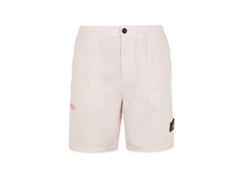 Stone Island L0530 Lino Nylon Tela-TC Comfort Fit Bermuda Shorts - 24SS "Pink"