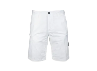 Stone Island L0519 Cargo Bermuda Shorts - 21SS "White"