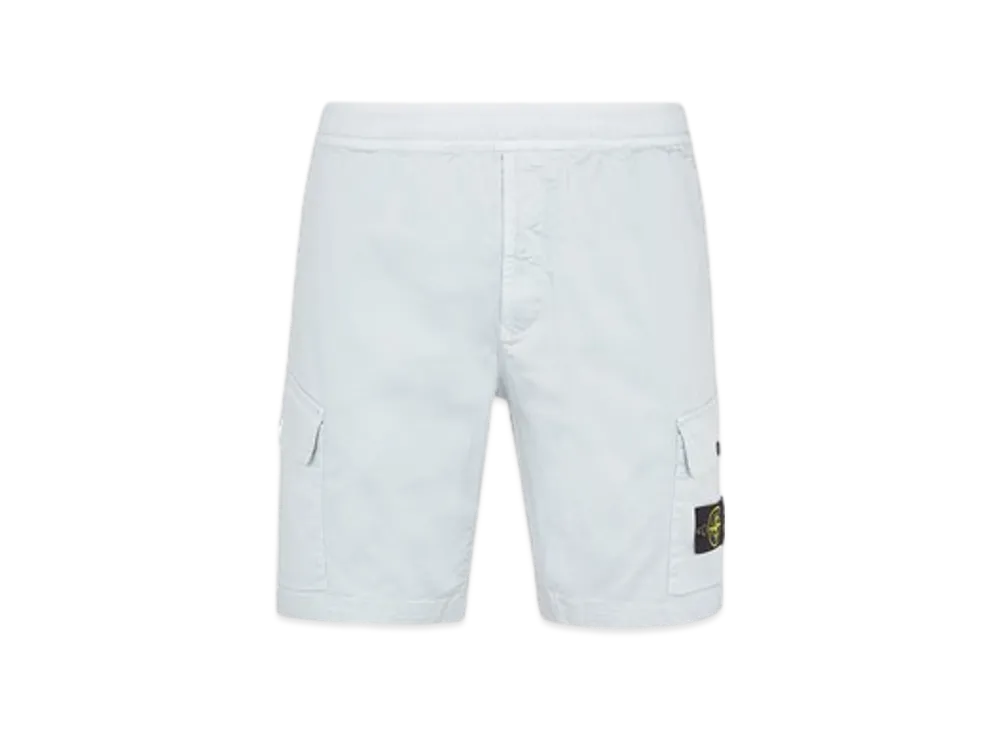 Stone Island L0312 Regular Fit Cargo Bermuda Shorts - 24SS "Sky Blue"