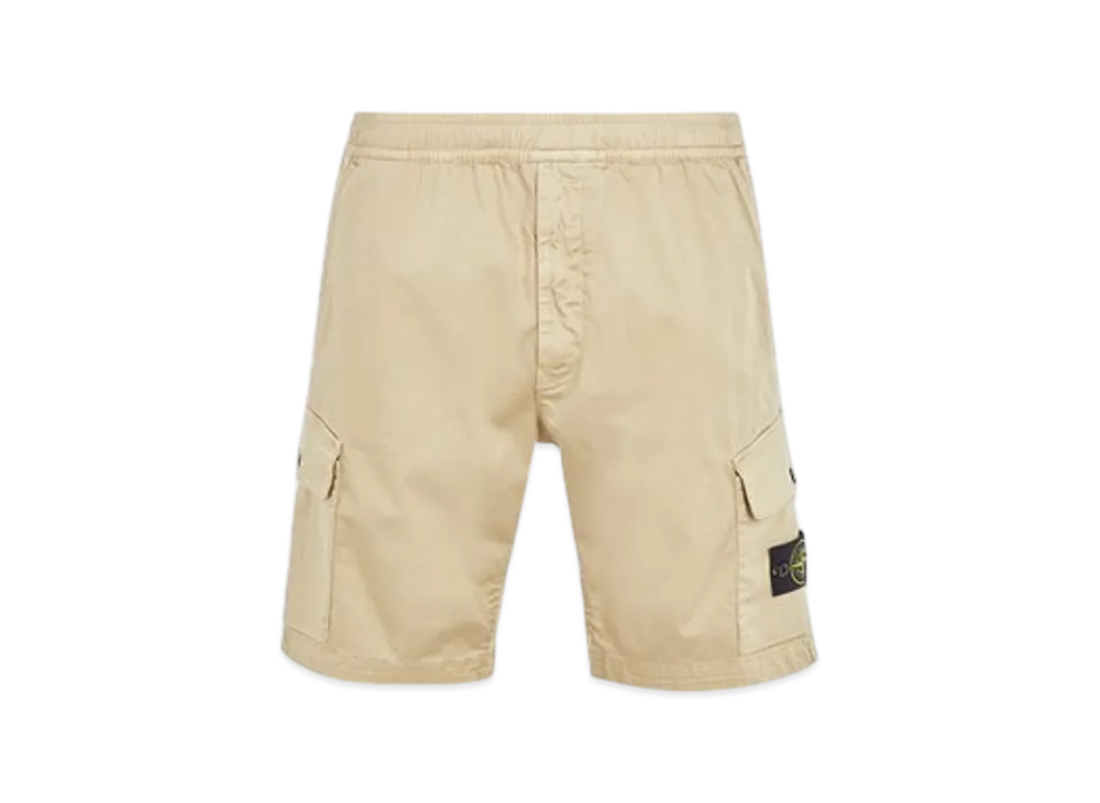 Stone Island L0312 Regular Fit Cargo Bermuda Shorts - 24SS "Sand"