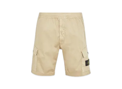 Stone Island L0312 Regular Fit Cargo Bermuda Shorts - 24SS "Sand"