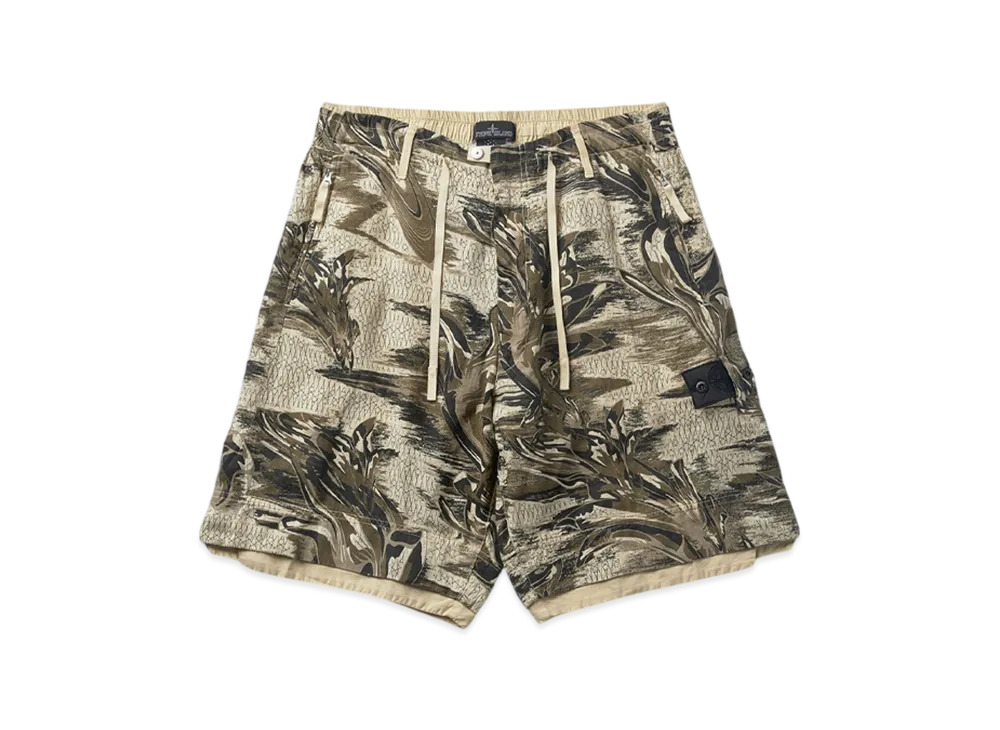 Stone Island L0227 Neo-Flora Shorts - 22SS "Khaki/Sand"
