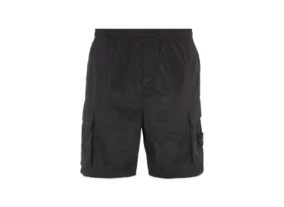 Stone Island L0219 Nylon Metal in Econyl Regenerated Nylon Bermuda Short - 23FW "Black"