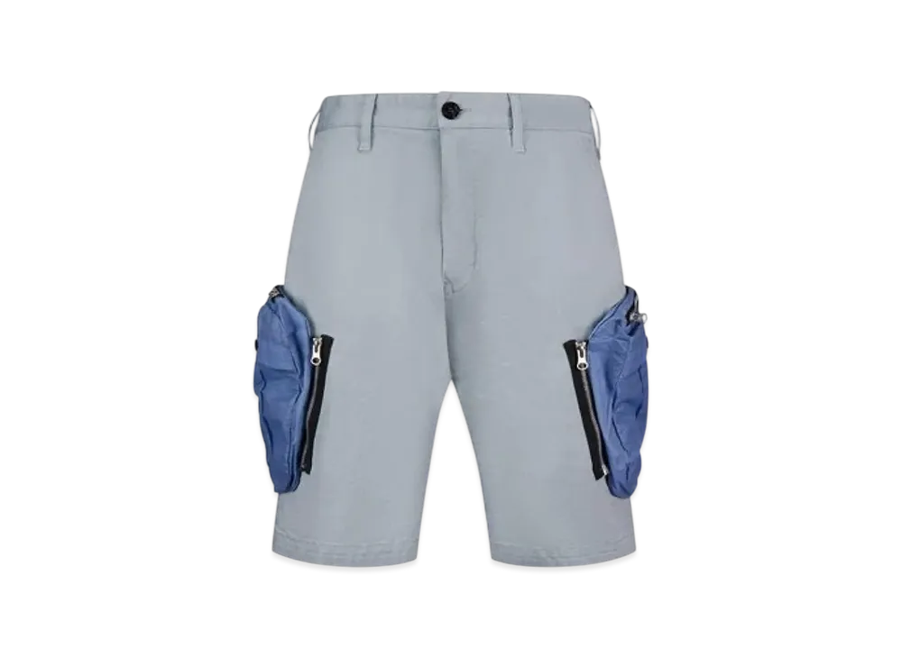 Stone Island L0109 Convert Cargo Shorts - 20SS "Light Grey"