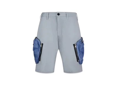 Stone Island L0109 Convert Cargo Shorts - 20SS "Light Grey"