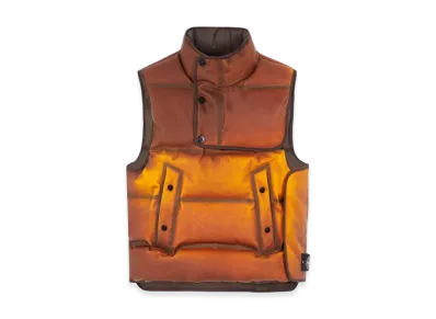 Stone Island G1399 Poly Strata Ice Jacket Down Vest - 23FW "Rust"