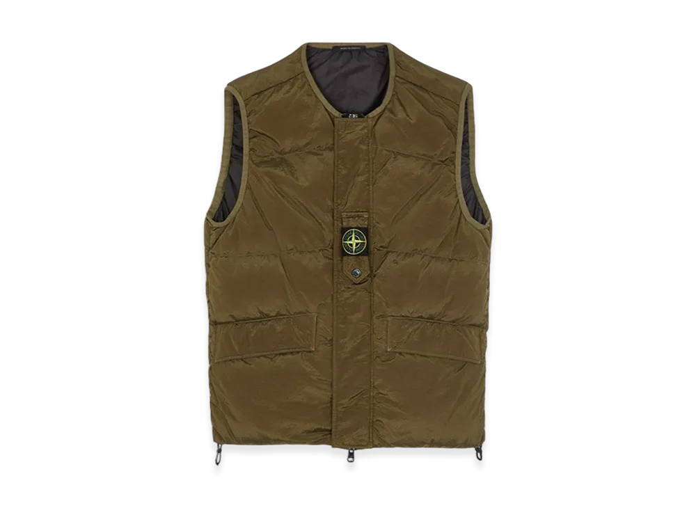 Stone Island G1119 Nylon Metal in Econyl Regenerated Nylon Down Reversible Jacket - 23FW "Olive Green"